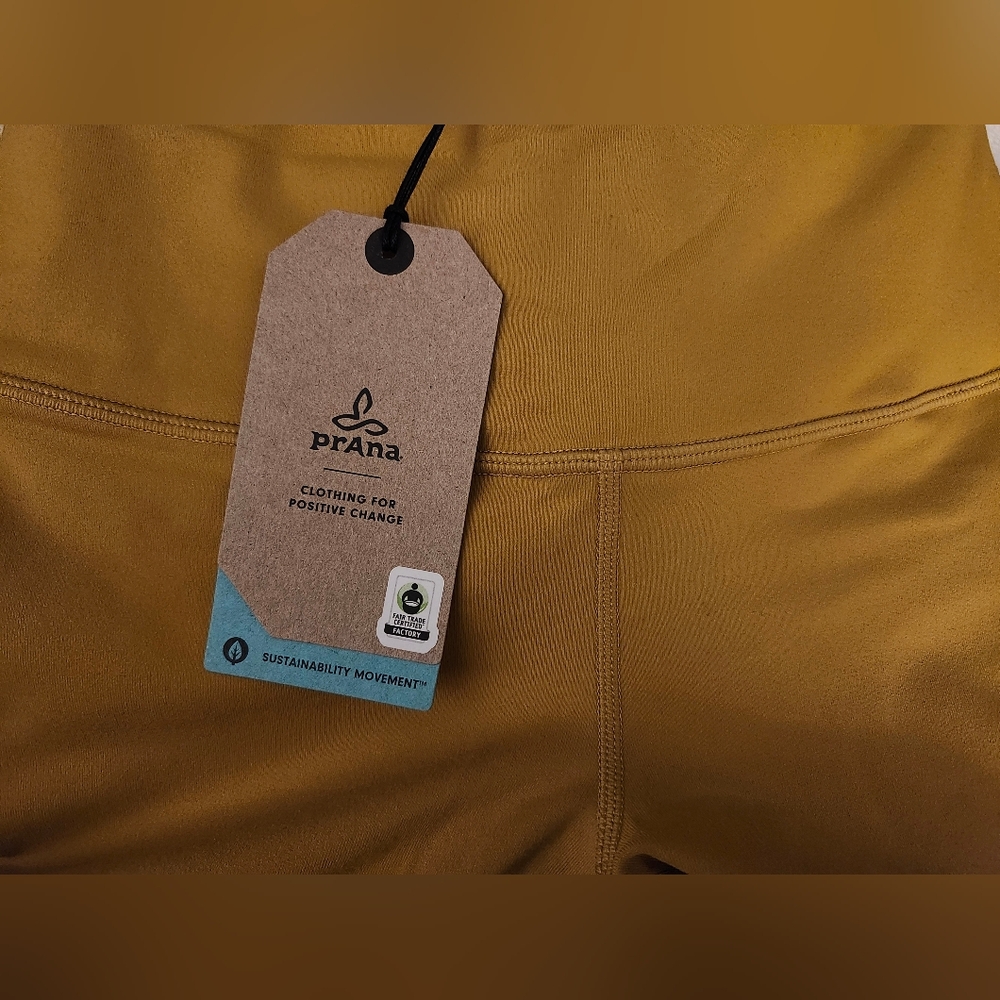 NWT PrAna Transform Legging Citronell Yellow Yoga Active Pant Small - Picture 7 of 7